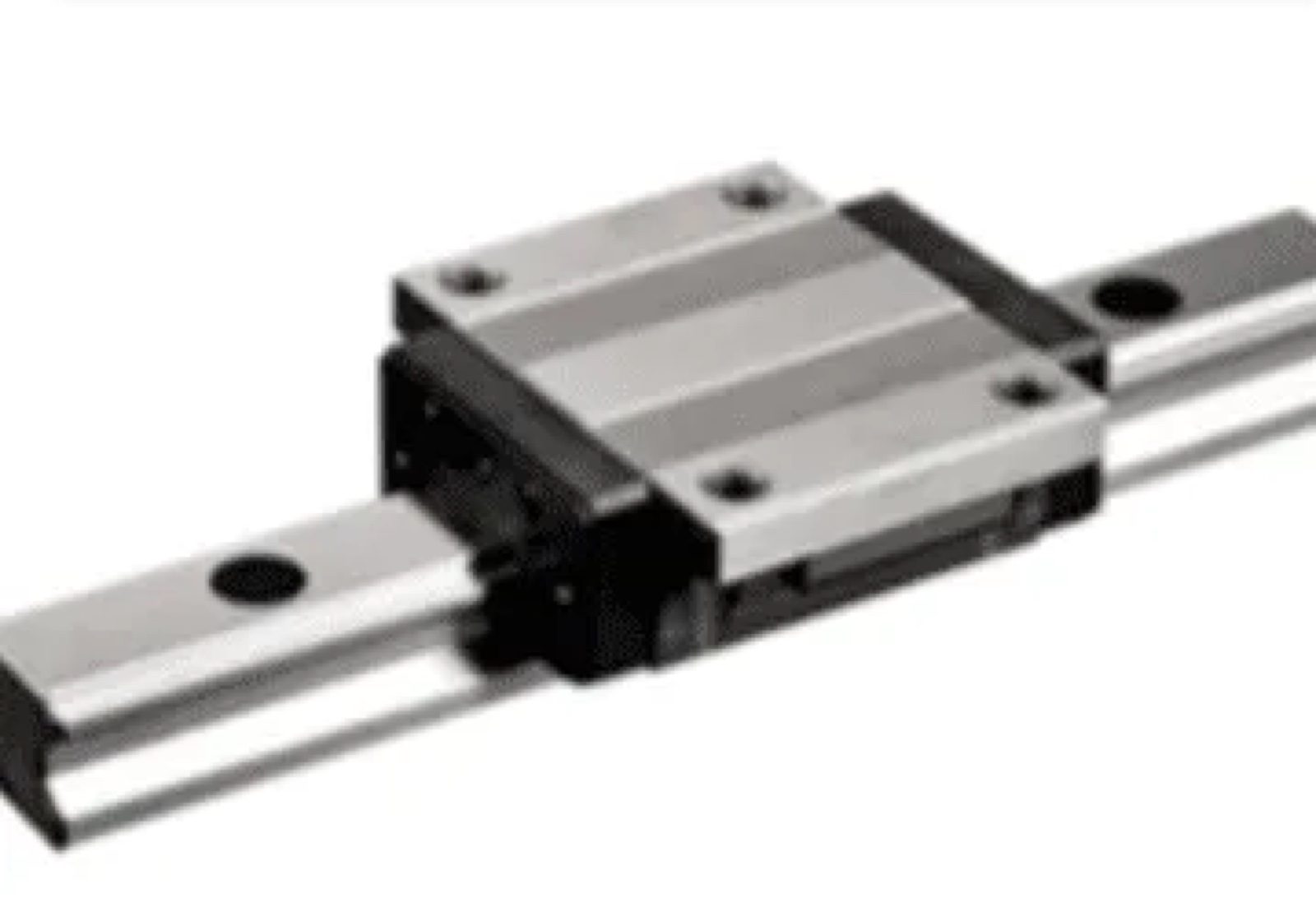 Square linear guide rail with a carriage block